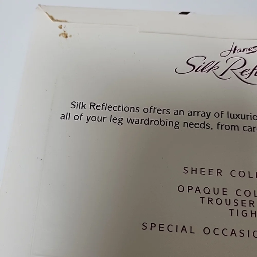 Hanes Silk Reflections Silky Sheer Hosiery Size AB Pearl Control‎ Top Style 717